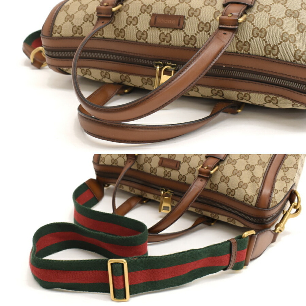 Gucci Boston Bag Canvas Ladyweb Beige - Picture 7 of 8